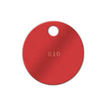 Lucky Line Aluminum Key Tag-Red (100/Pk)