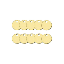 Lucky Line 1-1/8" Brass Tags (100/Pk)