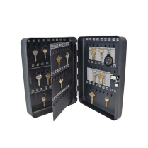 Lucky Line 61300 Metal Key Cabinet, Black 100 Hook