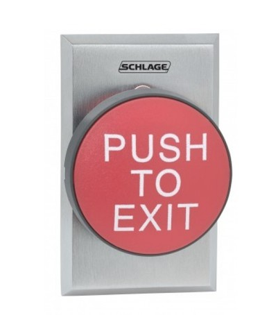 Schlage Electronics 623RD-EX-NS 1-5/8" Mushroom Button