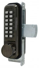 LockeyUSA 2900ABDC Keyless Narrow Stile Deadbolt Lock