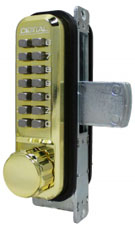LockeyUSA 2900BBDC Keyless Narrow Stile Deadbolt Lock
