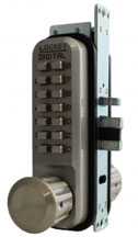 LockeyUSA 2930SNDC Keyless Narrow Stile Knob Lock Passage