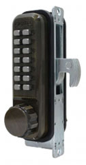 LockeyUSA 2950AB Keyless Narrow Stile Hook Bolt Lock