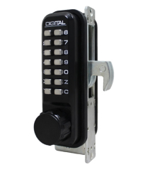 LockeyUSA 2950JBMGDC Keyless Narrow Stile Hook Bolt Lock