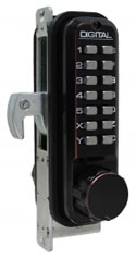 LockeyUSA 2950OIL Keyless Narrow Stile Hook Bolt Lock