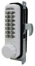 LockeyUSA 2950WHDC Keyless Narrow Stile Hook Bolt Lock