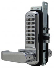 LockeyUSA 2985BC Keyless Narrow Stile Lever Lock Passage