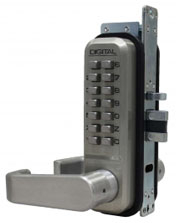 LockeyUSA 2985SN Keyless Narrow Stile Lever Lock Passage