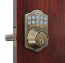 LockeyUSA E915AB Electronic Deadbolt with Remote Control