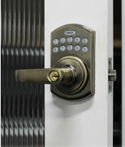 LockeyUSA E995AB Electronic Lever with Remote Control