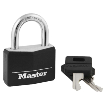 141D SOLID BODY PADLOCK 1-9/16" (40MM) WIDE BLACK VINY