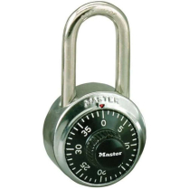 Master Lock 1500LF 1-1/2" Black Dial Combination Padlock