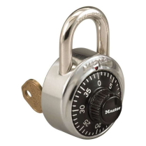 1525 V36 COMBINATION PADLOCK 1-7/8 w-KEY CNTL & BLOCK GUARD