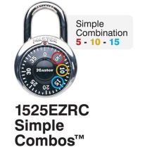 Master Lock 1525EZRC-V629 Combination w/ Key Override