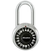 Master Lock 1573LF 1-1/2&rdquo; Letter Black Dial Combination Padlock