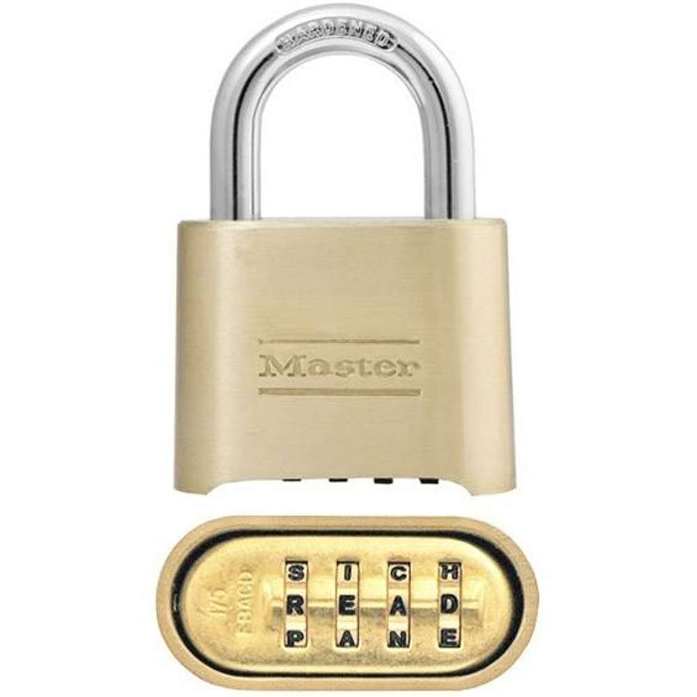 Cadenas à Combinaison Master Lock 643D - Argent, Réinitialisable - Neuf Avec Clé De Contrôle