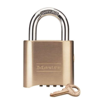 Master Lock 176-P380 Combination Padlock w/Key Override