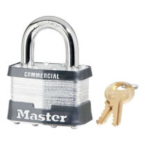 25KA 10L001 REKEYABLE PADLOCK 2" WIDE LAMINATED STEEL BODY