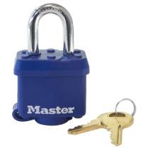 Master Lock No. 312MK Covered Laminated Steel Padlock