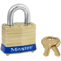 Master Lock No. 4KAMK Series Laminated Brass Padlock