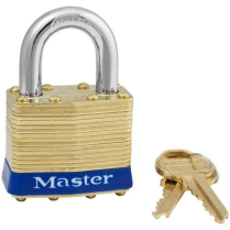 Master Lock No. 82KAMK Series Laminated Brass Padlock