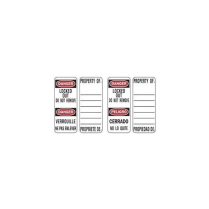 Master Lock S141 (411) Multilingual Padlock Label