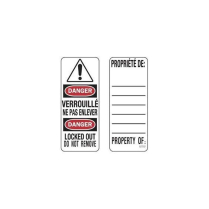 Master Lock S141LFRLEN (411) Multilingual Padlock Label