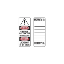 Master Lock S141LITLEN (411) Multilingual Padlock Label