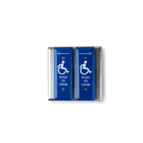 MS Sedco 59V-H 59 Series Vestibule Arrow Push Hndicp Blue