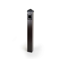 MS Sedco 608-RP-NT-BR-SM Bollard Recessed Prep No Trans Brwn