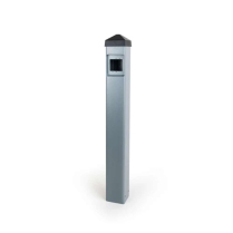 MS Sedco 608A-RP-NT-GR-SM Alm Bollard Recess No Trans Gray