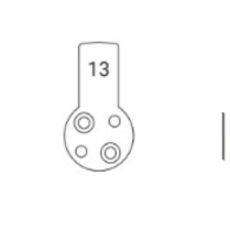 Mul-T-Lock PCY-CT-MORCAM013 Mortise Cam Marks type