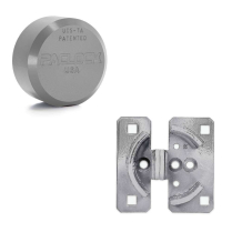 Pac Lock AM3-7S-SLV/774 AM Flt Puck Shrt Hasp 2 Shrt Stl