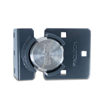 Pac Lock SFIC-7S-SLV/779 Flt Puck Rht-Angle Hsp Lft-Bend Stl