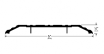 Pemko 171A-36 Threshold, 1/2" By 5" By 36", Mill Aluminum