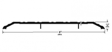 Pemko 2548A-36 Threshold, 1/2" By 8" By 36", Mill Aluminum