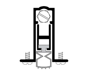 Pemko 411APKL-36 Automatic Door Bottom, Pemkoprene Insert