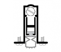 Pemko 411APKL-36 Automatic Door Bottom, Pemkoprene Insert