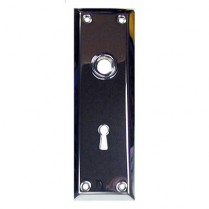Progressive 2000 Brass Escutcheon Plate, Knob & Key Slot