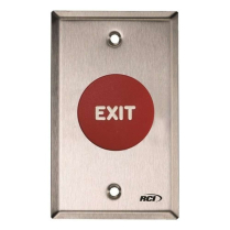 Rutherford 908-MO 32D Mushroom Button Red 'Exit' Momentary