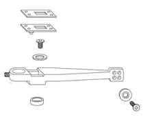 Rixson 282026-626 Floor Closer Bottom Arm Package