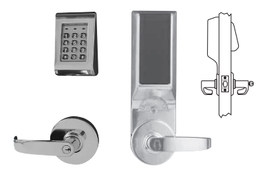 Sargent 28-10G77-LKL-26D 10-Line Cylindrical Keypad Lock