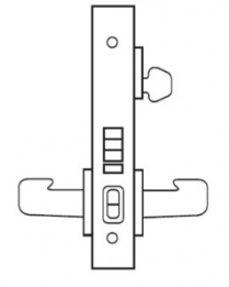 Sargent 8255-26D Office Mortise Lock, Lock Body Only