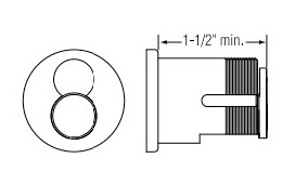 Schlage 20-059-613 FSIC Mortise Cylinder Housing