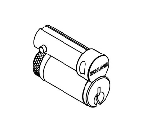 Schlage 23-030C-606 FSIC Core, C Keyway, Satin Brass