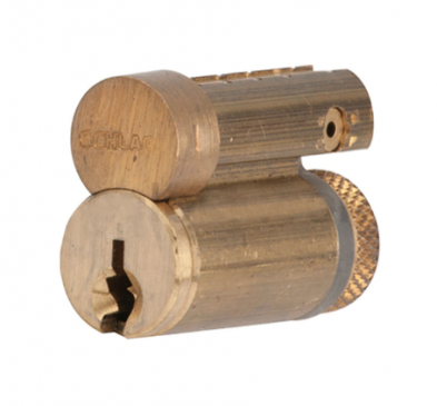 Schlage 23-030S123-606 FSIC Core, S123 Keyway, Satin Brass