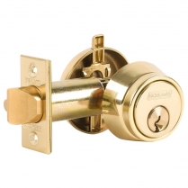 Schlage B250PD-605 Deadlatch, Grade 2, Single Cylinder