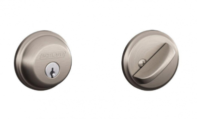 Schlage B60N-619-KA4 Deadbolt, Single Cylinder, Satin Nickel