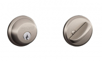 Schlage B60N-619-KA4 Deadbolt, Single Cylinder, Satin Nickel